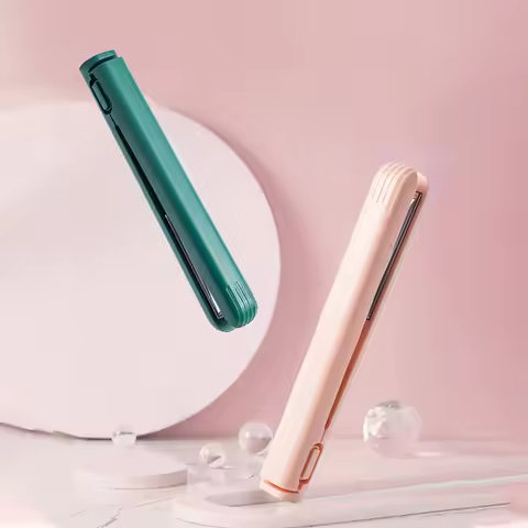 Portable USB Curling Iron Heats Up Fast Mini Dual Purpose Hair Straighteners Portable Hair Curler Fl