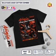 KAWASAKI T-Shirt Distro Kids Motorcycle Image NINJA RR RED Automotivekawasaki | GD GD GD