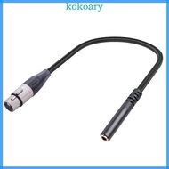 KOK XLR To 1 8 XLR to TRS 3 5 Cable 3pin XLR to 1 8 3 5mm  Line 30CM