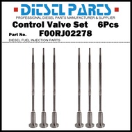 6Pcs Diesel Fuel Injector Control Valve Set F00RJ02278 FOORJ02278 for Mitsubishi Fuso 6M70 / Fuel In