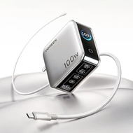 UGREEN 100W GaN Fast Charger Real Time Power Display Foldable Charger With 240W 1.5M C to C Cable