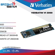 SSD VERBATIM VI 3000 / PCIE GEN3x4 / (256GB, 512GB) / READ UT 3000MB / WRITE UT 2900MB / 5Y WARRANTY /