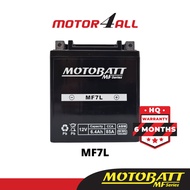 MOTOBATT MF7L Bateri motosikal MF untuk Yuasa,YMH,HDA, Kawasaki Pengganti YTX7A-BS– Motor4all