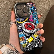 Car Modification Element Collage Phone Case Compatible For OPPO A5X A3S A5 Pro AX5 A5S AX5S A7 AX7 A