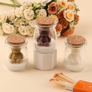 1/4PCS Halloween Glass Candlestick Bear Aromatherapy Candle Set Gift Box, Aromatherapy Cup Wax, Suit