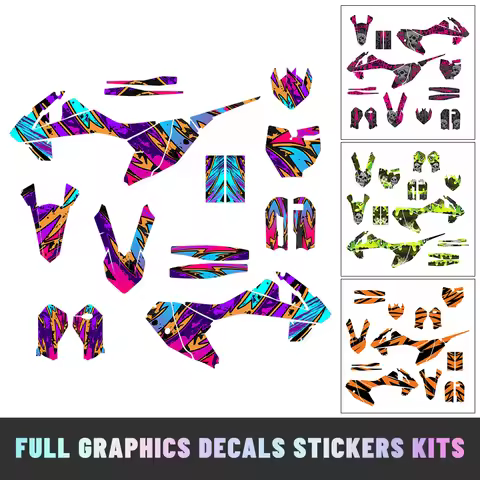 Motorcycle for SX65 2016-2020 3D Glossy Thickened Graphics Decals Custom Name Number