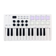 [ammoon]【Ready Stock】M-VAVE 25-Key MIDI คีย์บอร์ดควบคุมมินิแบบพกพา USB คีย์บอร์ด MIDI Controller 25 Velocity Sensitive Keys 8 RGB Backlit Pads 8ลูกบิด