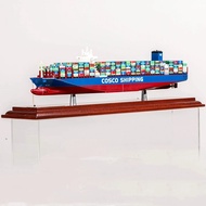 Luxury Office Decor Art Accessories Table Decoration for Desk Wooden Container Ship Model Scale Carg