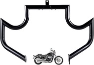 Gamyipp 1.5" Fat Crash Bar Engine Guard Highway Bar for Honda 750 VT750 VT750C VT400 Shadow Aero Phantom Spirit (Mustache Black)