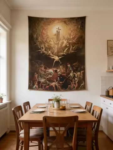 Triumph of Christianity Tapestry Gustave Dore Bohemian Style Tapestry A Gift Suitable For Bedroom Li