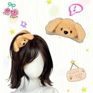 tiara cekak merdeka ChillyCherry Golden Retriever Shark Clip Puppy Hair Clip Plush Cute Clip Hair Ak