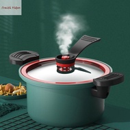 SRAITH Lid 3.5L Pressure Cooker With Non-stick Coating Anti-scald Two Ears Handle Micro Pressure Cooker Universal Red Green Simmering Pot Induction