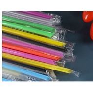 Disposable Thin Straw Commercial Milk Tea Soy Milk Cow Juice Cola Plastic Transparent Color Straw/In