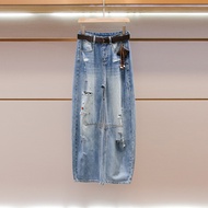 Shenzhen South Oil High-End Women's Casual Style Fashionable Design Detachable Waist Bag Ripped Jean