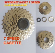 SPROCKET 7 Speed Casette Gir Susun Kaset 11 28 T Sepeda Gunung Commuter Klasik Federal