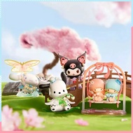 MINISO Sanrio Blind Box Kuromi Melody Cinnamonroll Pochacco New Rhyme Flower Clothes Series Handmade
