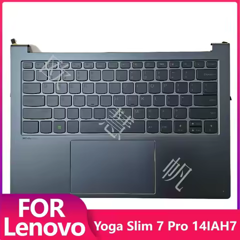 New for Lenovo Yoga Slim 7 Pro 14IAH7 Laptop Palmrest Upper Cover with Backlit US Keyboard and Touch