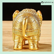 [explosion1.sg] Gold Elephant Statue Large Gold Elephant Statue Brings Good Luck Health Strength Ele