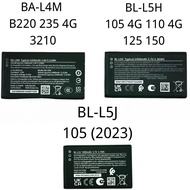 NOKIA PHONE BATTERY BA-L4M 220 4G 235 4G 3210/BL-L5H 105 4G 110 4G 125 150/BL-L5J 105 2023 /BATERRY