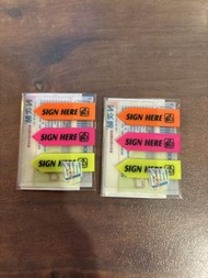 N次貼 透明標示標籤 (sign here) 2包