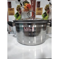 555 stainless steel pot with glass lid (Rosh)