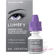 【EXP 2025--2027】LUMIFY Redness Reliever Eye Drops 7.5ml