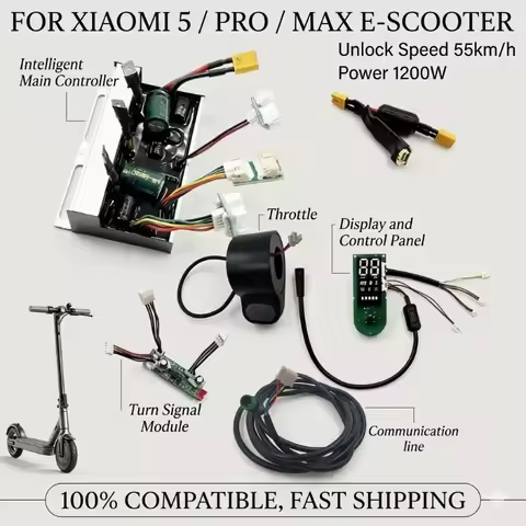 1200W High Power E-Scooter Controller for Xiaomi 5 MAX/PRO -Intelligent Control System APP 5 Riding 