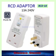 HENES RCD-10 ADAPTOR 10MA 13A 240V UK PLUG RCD ADAPTER