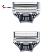 2Pcs Shaver Blade Heads for  Men'S  Heads Shaver Replacement Heads Manual  Blades  Accessories