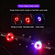 【Topway】Bicycle Rear Light USB Rechargeable 3 Mode LED Lighting Tail Light Safety Warning Lamp D-899