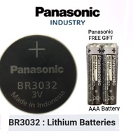 Panasonic Original BR3032 1PC + FREE GIFT Panasonic Battery Worth RM2.00 Ship fr Msia