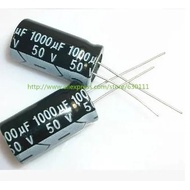 100PCS 1000uF 50V  50V1000UF  Radial Electrolytic Capacitor 13 x 25mm