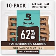 Boveda for Herbal Storage | 62% RH 2-Way Humidity Control | Size 4 Protects Up to 1/2 Ounce (15 Gram