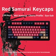 [SG Local Stock] Red Samurai Keycaps | 134 Keys | Cherry Profile | PBT Dye-Sub | Royal Kludge Tecware Keychron Keycap