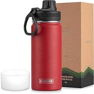 koodee Insulated Water Bottle, 18 oz Stainless Steel Double Wall Vacuum Wide Mouth Sport Bottle with