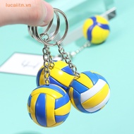 Lucaiitn Volleyball Keychain PVC Volleyball keychain bag car keychain Key Ring VN