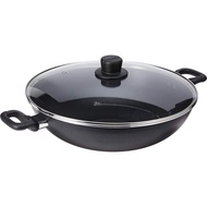 Tefal Cook Easy B50392 - Wokpan, 36cm, with Lid, Black, Gas Stovetop Compatible, Wok Pan, with Lid, 