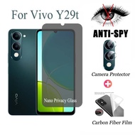 Vivo Y29t Privacy Tempered Glass for Vivo Y29t Y29S Y29 5G 4G Anti-peeping Screen Protector Camera P