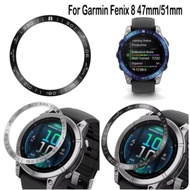 Suitable for Garmin Fenix8 Scale Metal Bezel Garmin Fenix8 Digital Racing Protection Ring 47mm/51mm