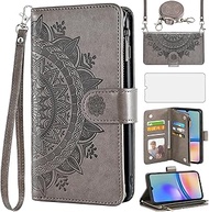 Asuwish Mobile Phone Case for Samsung Galaxy A05s/A05 Case with Strap and Film Screen Protector Card
