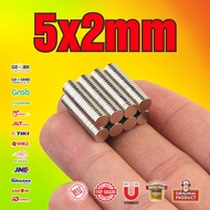 ROUND NEODYMIUM MAGNET 5x2mm - 5 x 2 mm