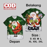 Cool Full Print Santa Wallpaper T-Shirt | Merry Christmas | Santa Christmas new AOP T-shirt | Santa 