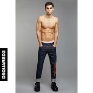 Dsquared2 Men's Straight Loose Printed Trendy Jeans