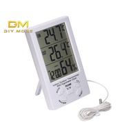 DIYMORE Digital Indoor/Outdoor Thermometer and Hygrometer with °C/°F Switching Includes 1.5m Probe S
