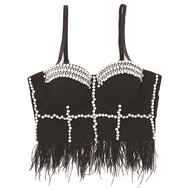 กลุ่มหญิงเกาหลี Blackpink Lisa Jisoo และ HyunA สไตล์เดียวกัน ไม่มีสาย เสื้อกั๊ก เสื้อผ้าสําหรับผู้หญ