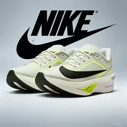 Nike Men's Carbon Plate Running Shoes ZOOM FLY 6 Cushioning and Breathable Mesh Outsole Sports Runni