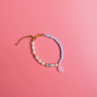 daintyme - Ariel bracelet กำไลข้อมือมุกแท้ ทอง 18k gold ลูกปัดญี่ปุ่น
