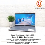 ASUS VIVOBOOK A516EA-ABQ806TS INTEL CORE I5-1135G7 20GB RAM 512GB NVME SSD USED LAPTOP REFURBISHED NOTEBOOK