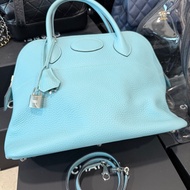 Hermes✨bolide31保齡球包手提斜背包T刻 3P環礁藍/馬卡龍藍