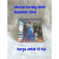 Birthday paper plate size 12cm frozen FROZEN characters contains 10 sheets